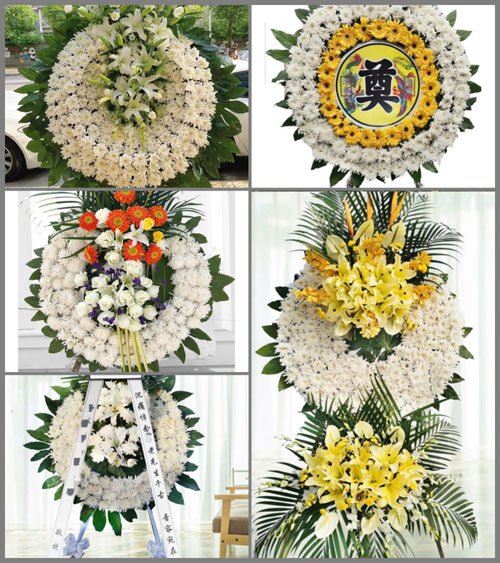 湖北黄冈市黄梅县濯港镇高桥村花圈速递