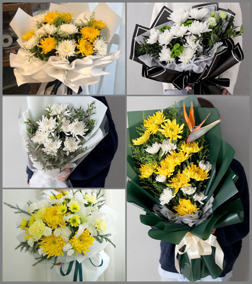 湖北黄冈市黄梅县濯港镇高桥村白事花束代送